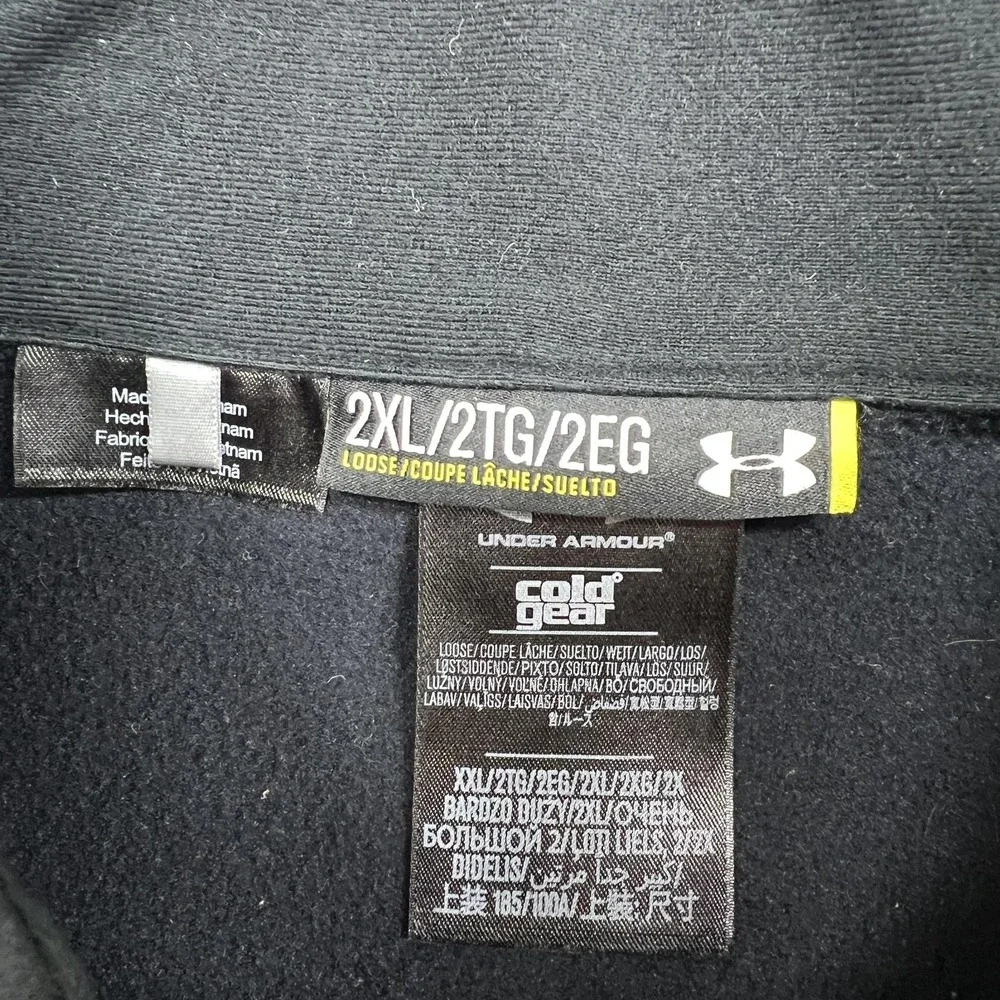 Under Armour Vest Mens 2XL Black ColdGear Storm 1 PrimaLoft Zip Softshell Puffer - Picture 9 of 16